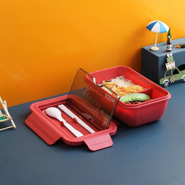 1400ml Lunch Box With Spoon and Chopsticks - Home Story