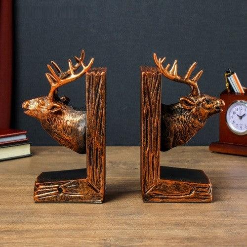 Reindeer Head Bookends | Home Décor - HomeHatchpk