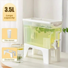 3.5L Fridge Beverage Dispenser With Stand And Spigot | Kitchen Accessories - Home Story