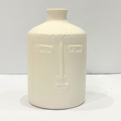 Ancient Style Ceramic Face Vase