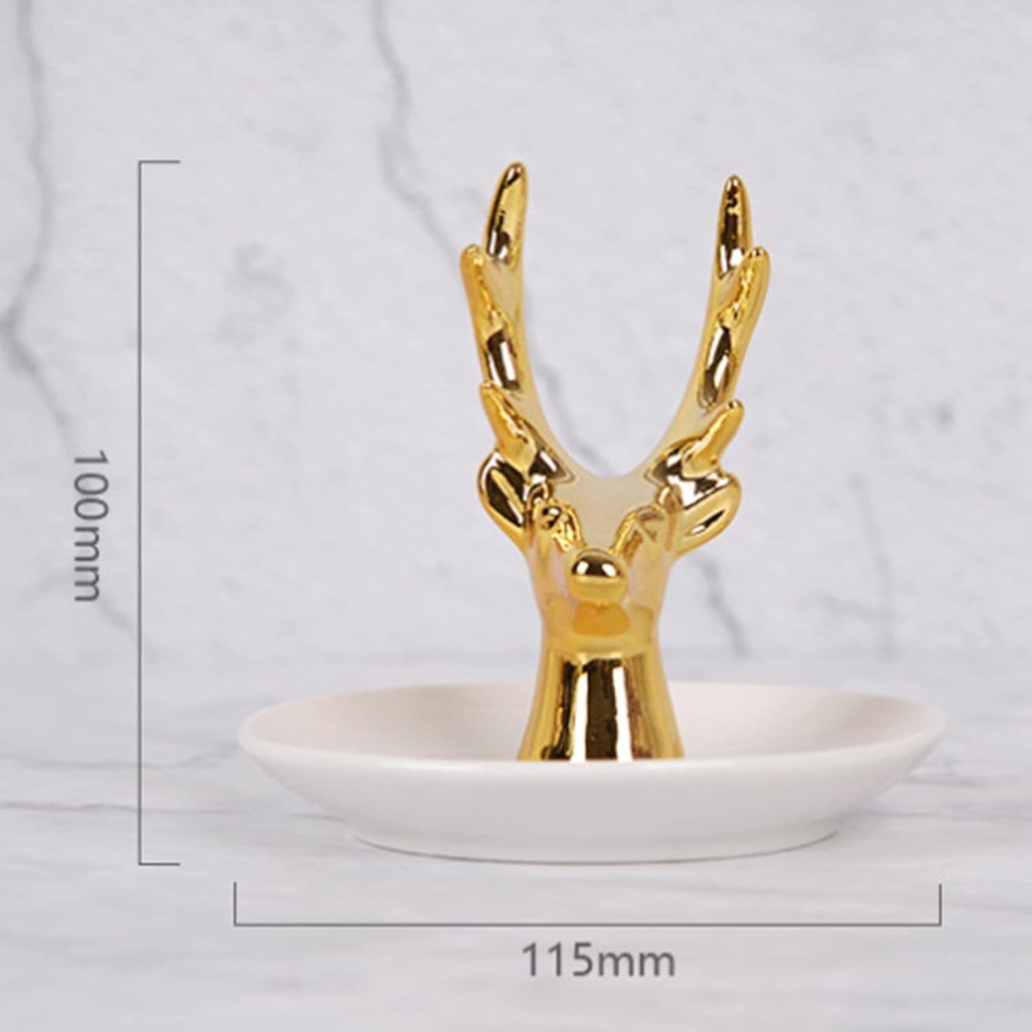 Gold Animal Table top Trinket | Ceramic Jewellery Tray/Dish