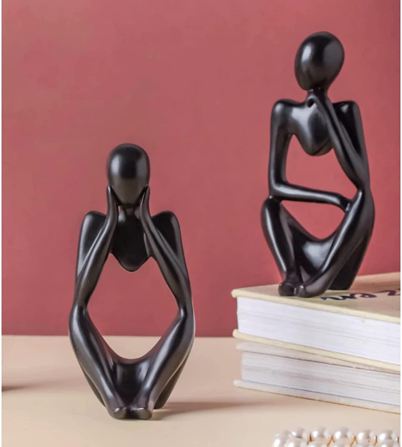 Black Thinking Mannequins Set | Figurine | Home Décor - HomeHatchpk