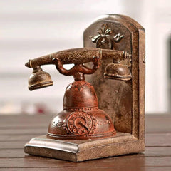 Antique Telephone & Fan Bookends | Home Décor