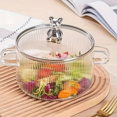 Bear Lid Transparent Stovetop Pot | Cookware - Home Hatch