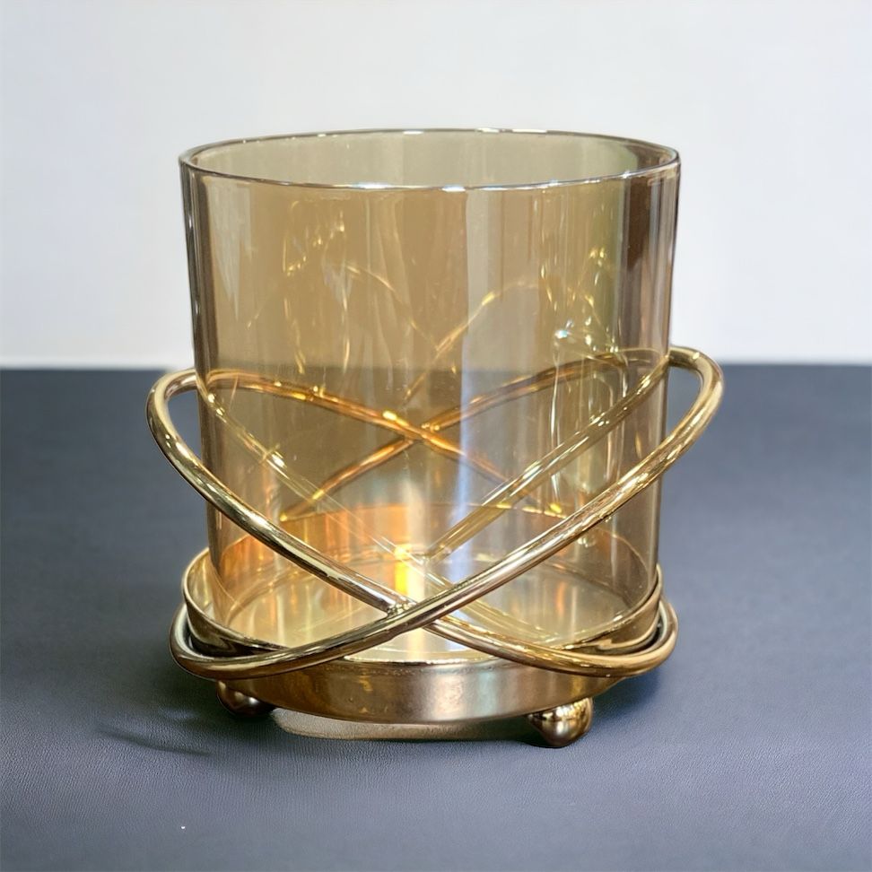 Cosmo Gold Candle Lantern | Home Décor