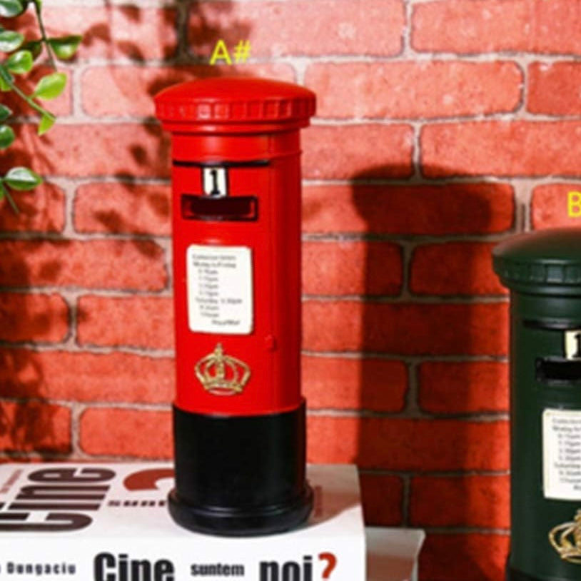 British Style Resin Mail Box Decoration Piece | Table Décor & Money Box