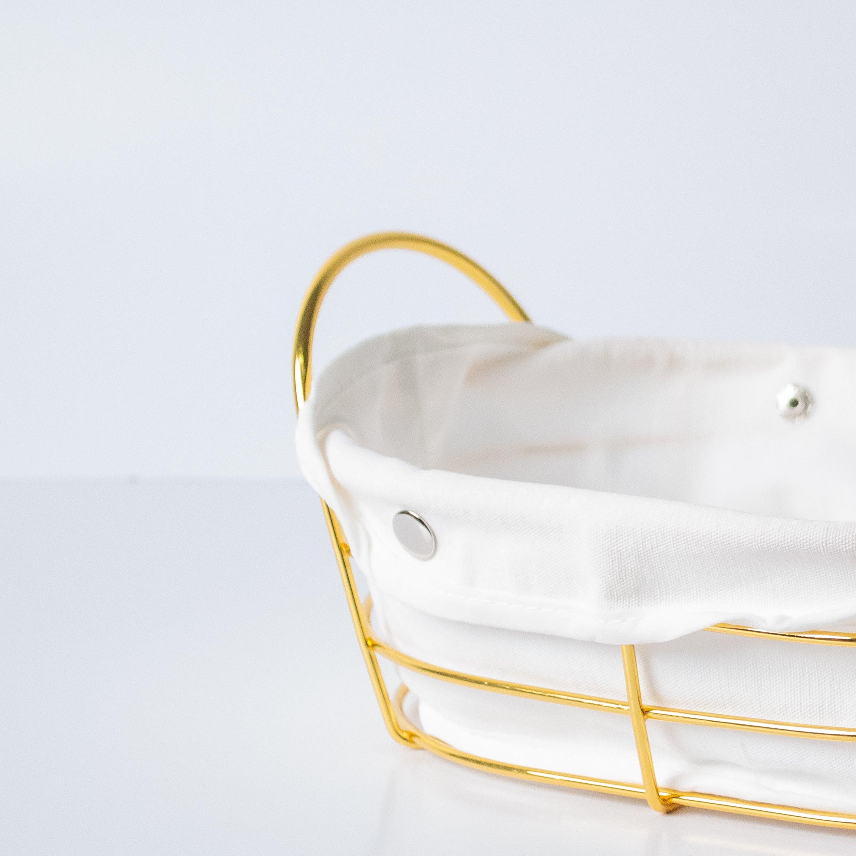 Oval Bread Basket With Fabric Lining - HomeHatchpk