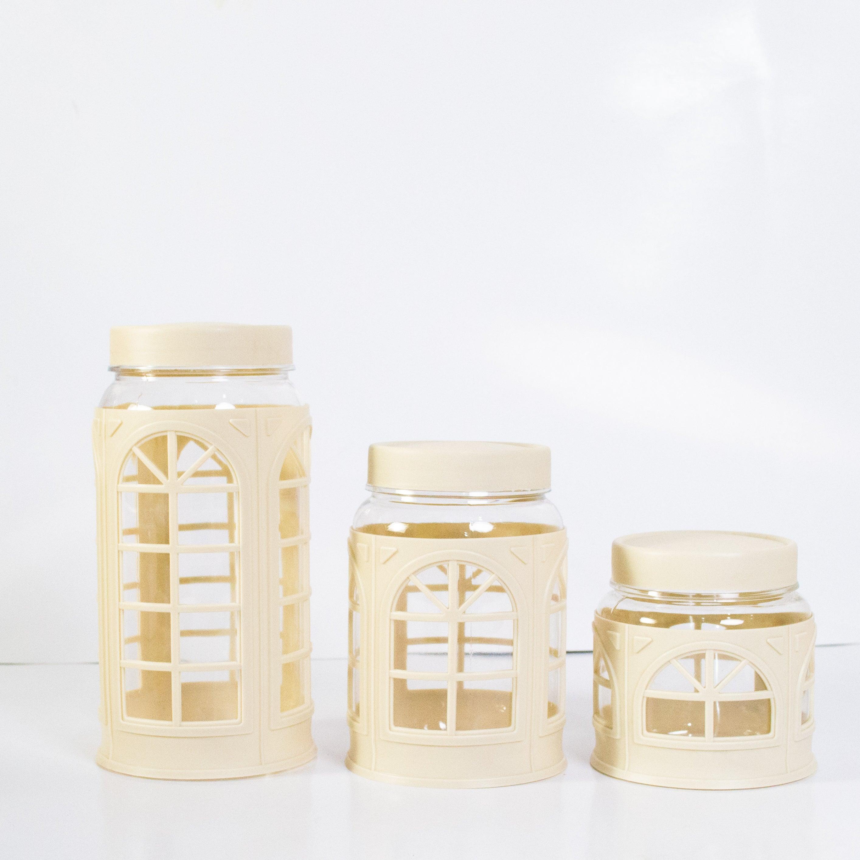 Window Pattern Storage Jars - HomeHatchpk