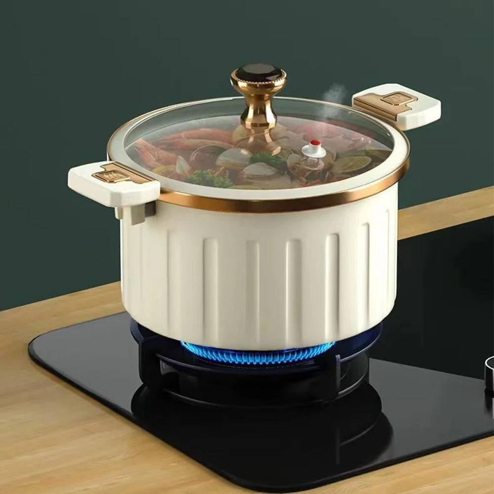 Non-stick Enamel Micro Pressure Cooker | Cookware - Home Hatch