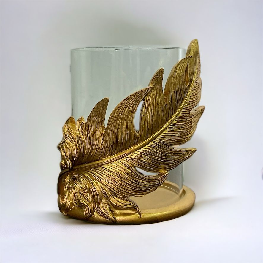 Gold Glam Flower Candle Holder Stand | Home Décor - Home Hatch