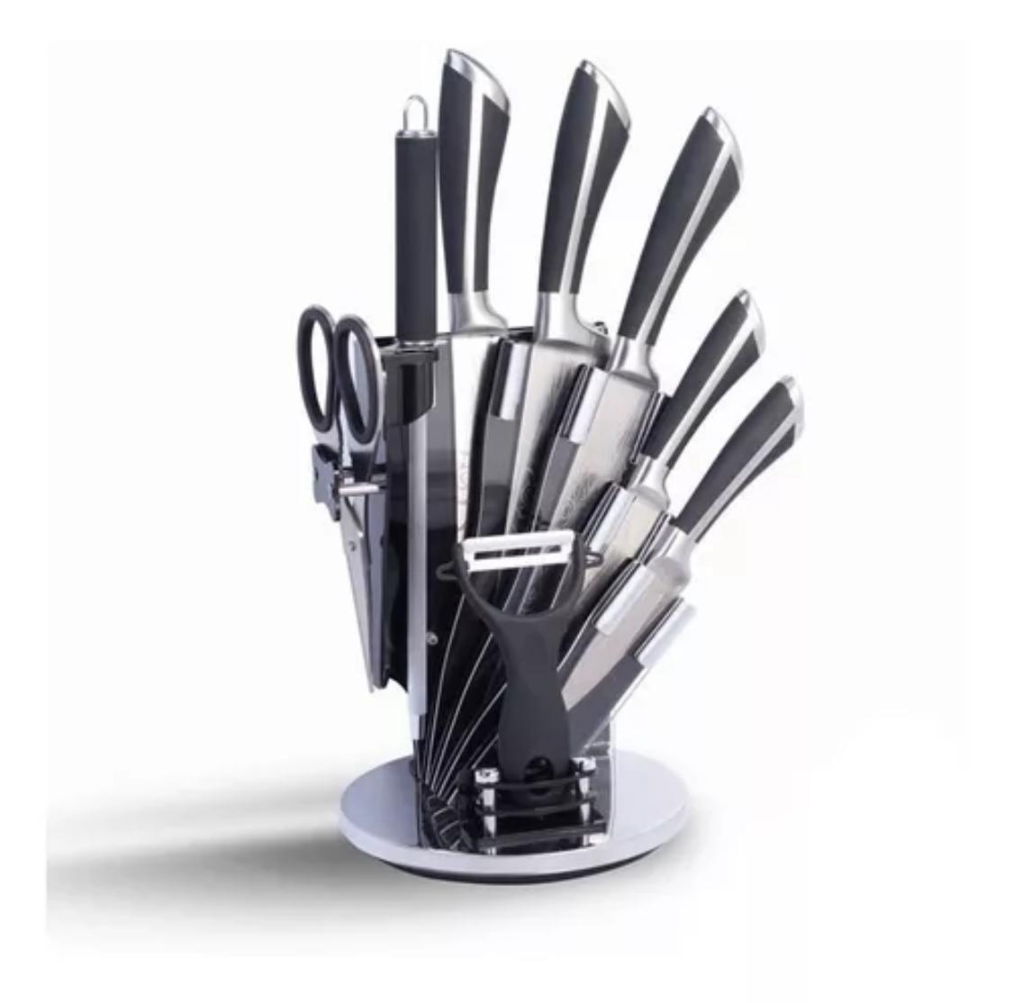 Stainless Steel Luxury Knife Set - 9pcs