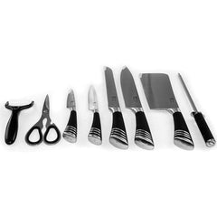 Stainless Steel Luxury Knife Set - 9pcs