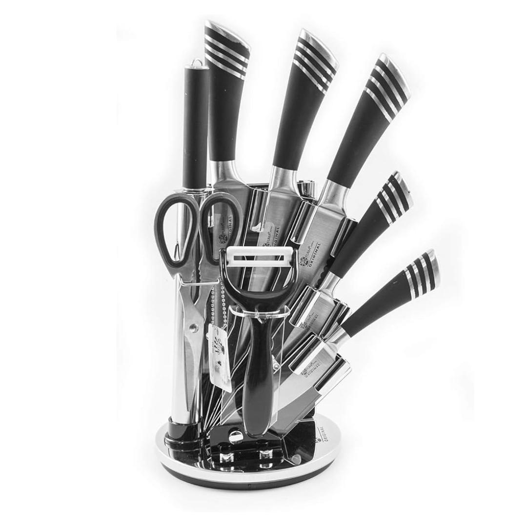 Stainless Steel Luxury Knife Set - 9pcs