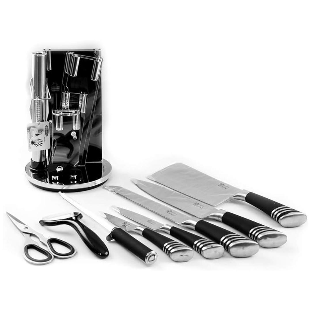 Stainless Steel Luxury Knife Set - 9pcs