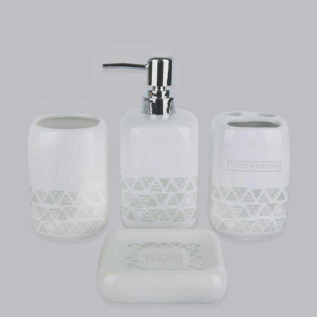 Sleek Design Ceramic Bath Set - 4pcs - Home Hatch