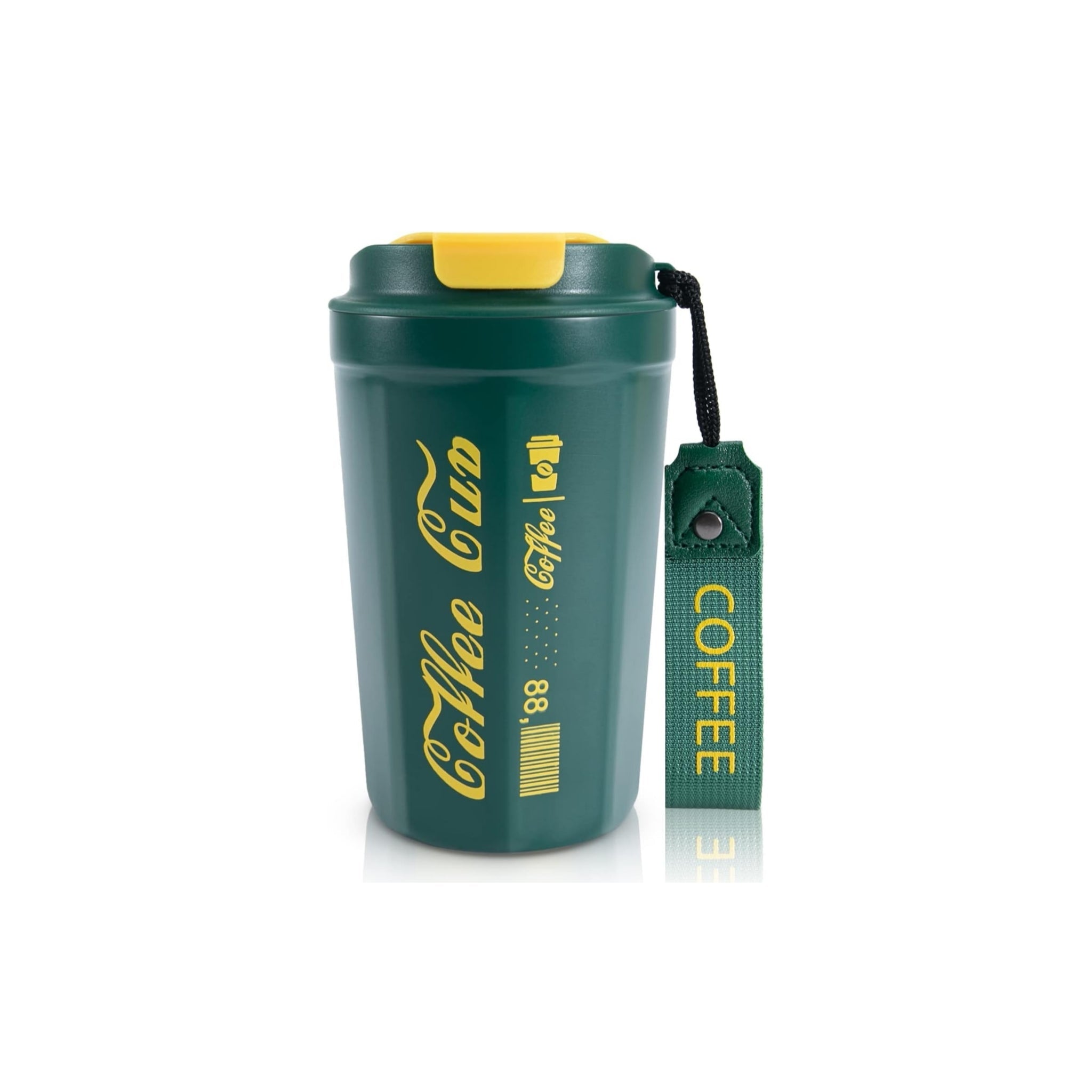 Insulated Coffee Cup With Strap - Home Hatch