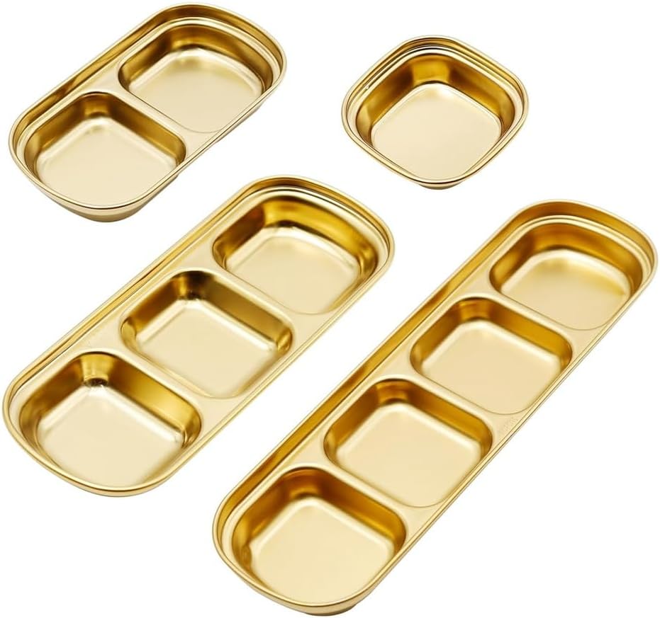 Golden Stainless Steel Condiment Dish | Sauce Dish