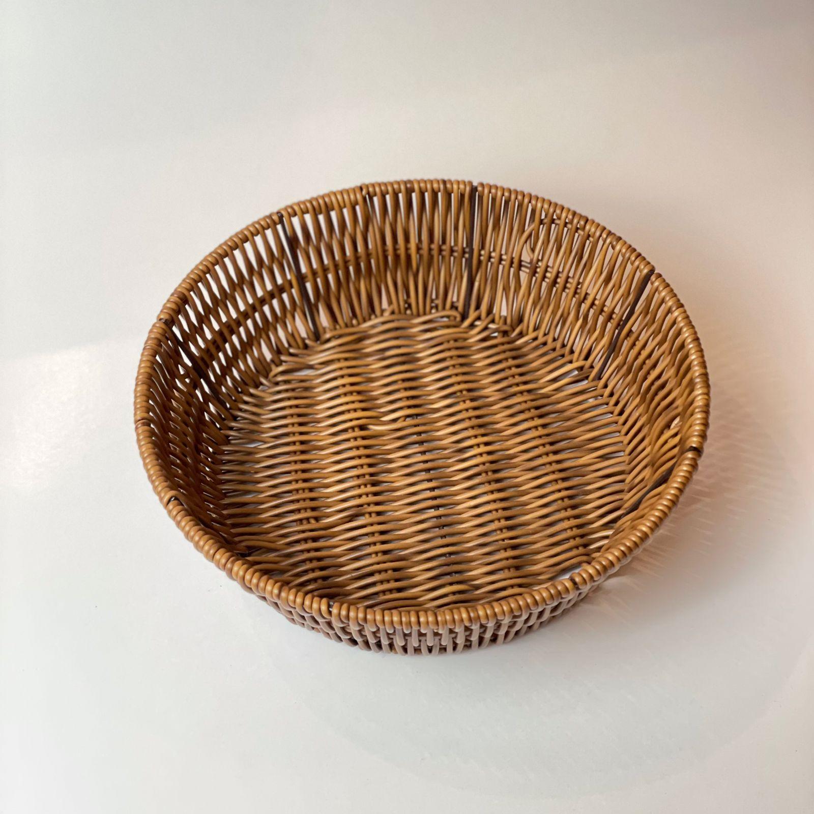 Round Wicker Braided Basket - HomeHatchpk