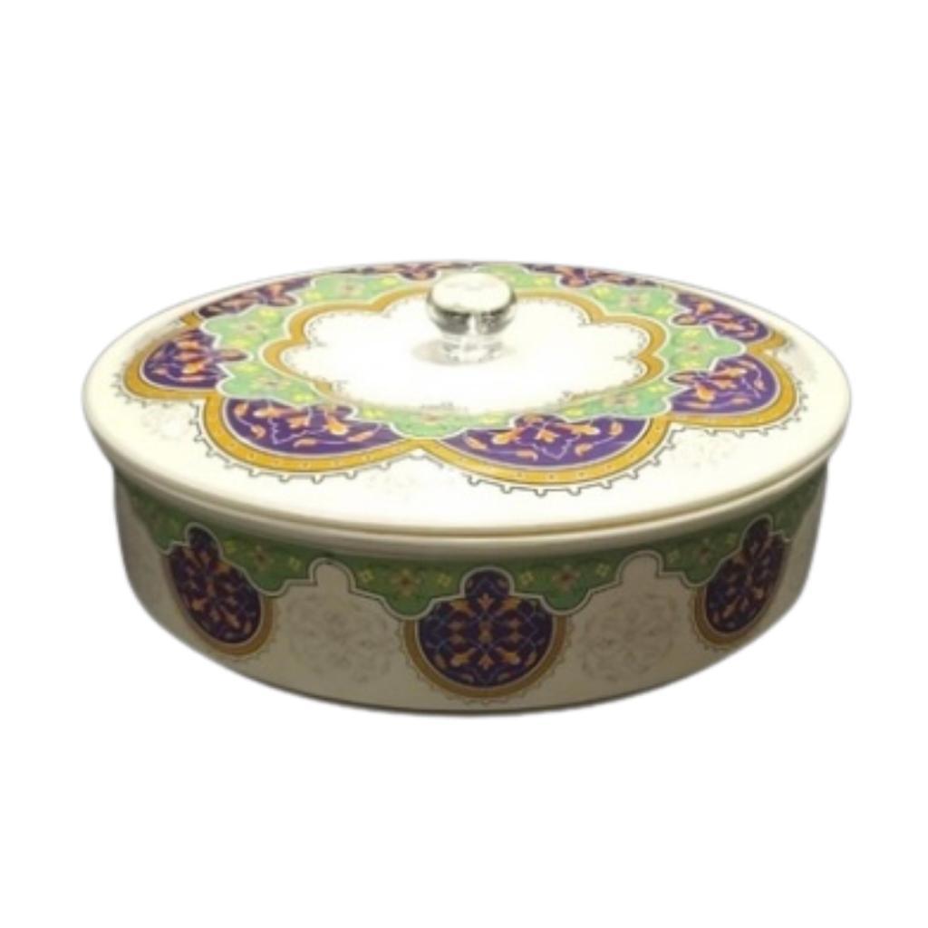 Printed Round Container | Naan/Roti Box - HomeHatchpk