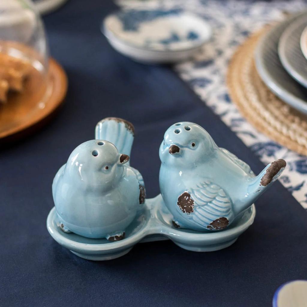 Sparrow Salt And Pepper Shaker Set