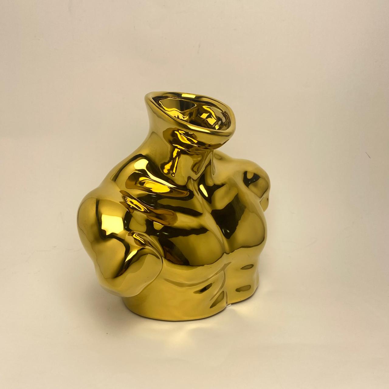 Radiant Golden Body Ceramic Vase