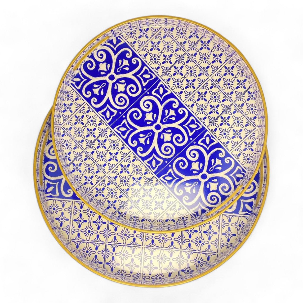 Blue Marrakech Pattern Design Serving Tray | Décor Tray