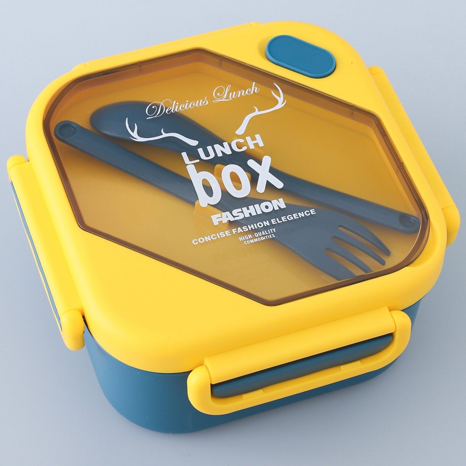 Antlers Printed Lunch Box With Cutlery - Home Story