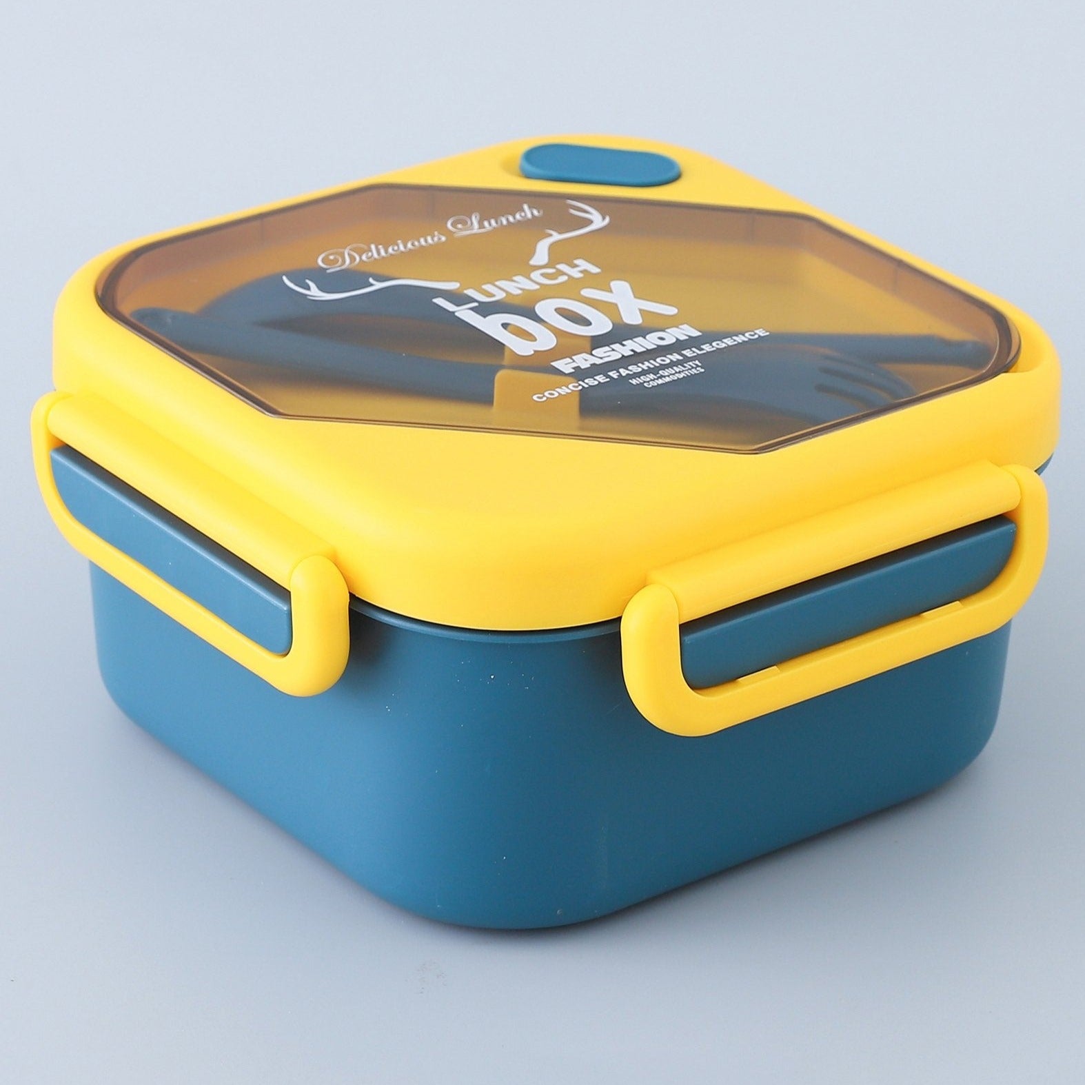 Antlers Printed Lunch Box With Cutlery - Home Story