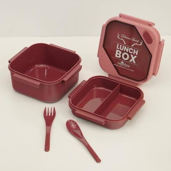 Antlers Printed Lunch Box With Cutlery - Home Story