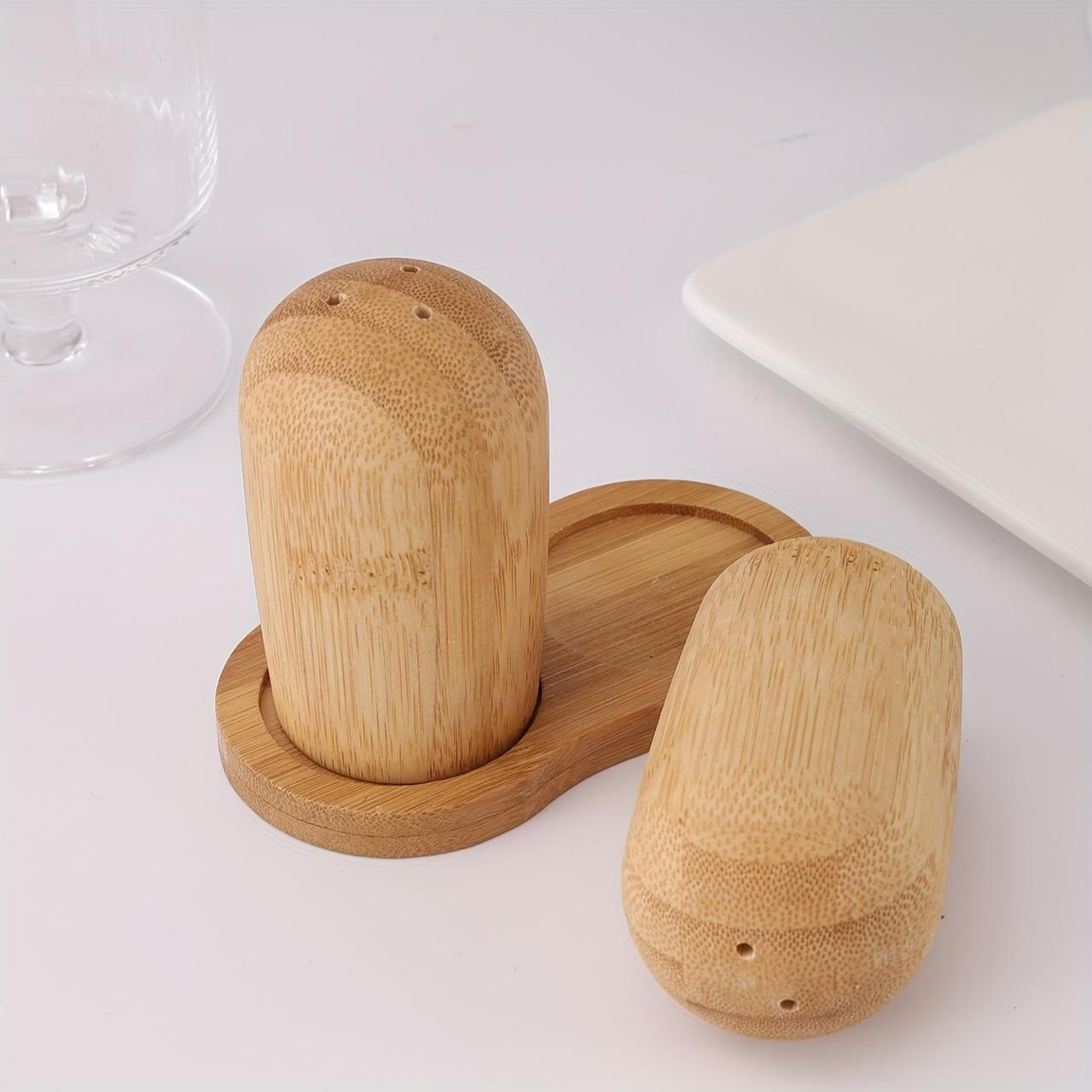 Bamboo Salt and Pepper Shakers | Kitchen Accessories - Home Story