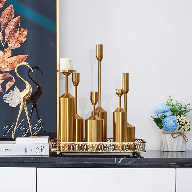 Metal Taper Candlesticks | Home Décor - HomeHatchpk