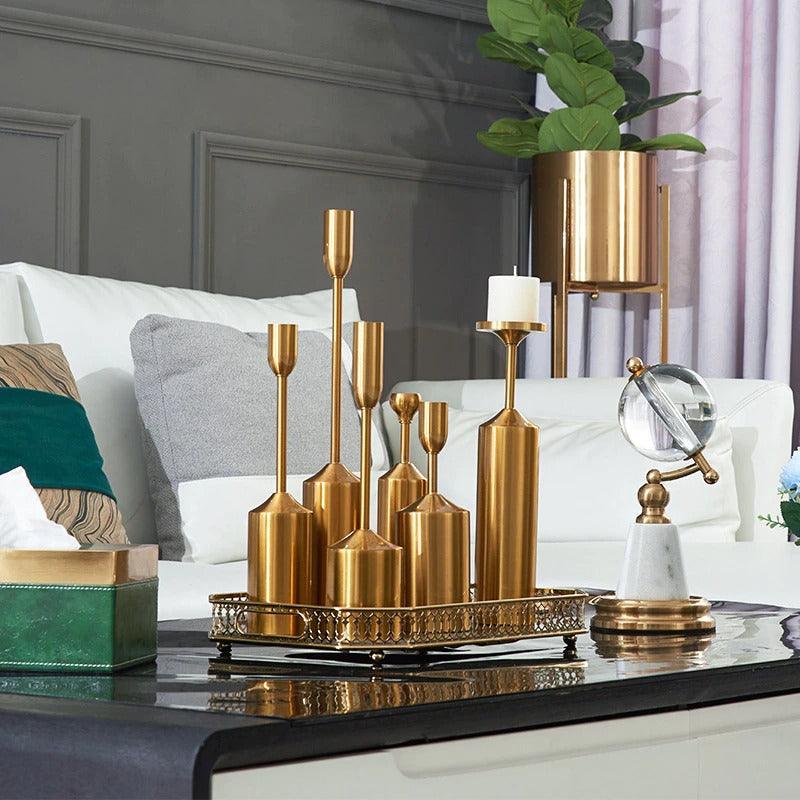 Metal Taper Candlesticks | Home Décor - HomeHatchpk