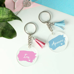 Custom Printed Round Key Chain | Personal Printed Keychains - Home Story