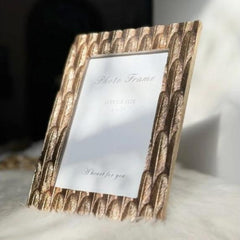 Gold Antique Leaves Border Photo Frame | Home Décor - Home Story