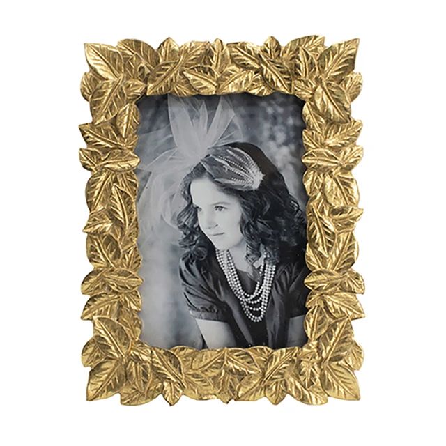 Gold Antique Leaves Border Photo Frame | Home Décor - Home Story