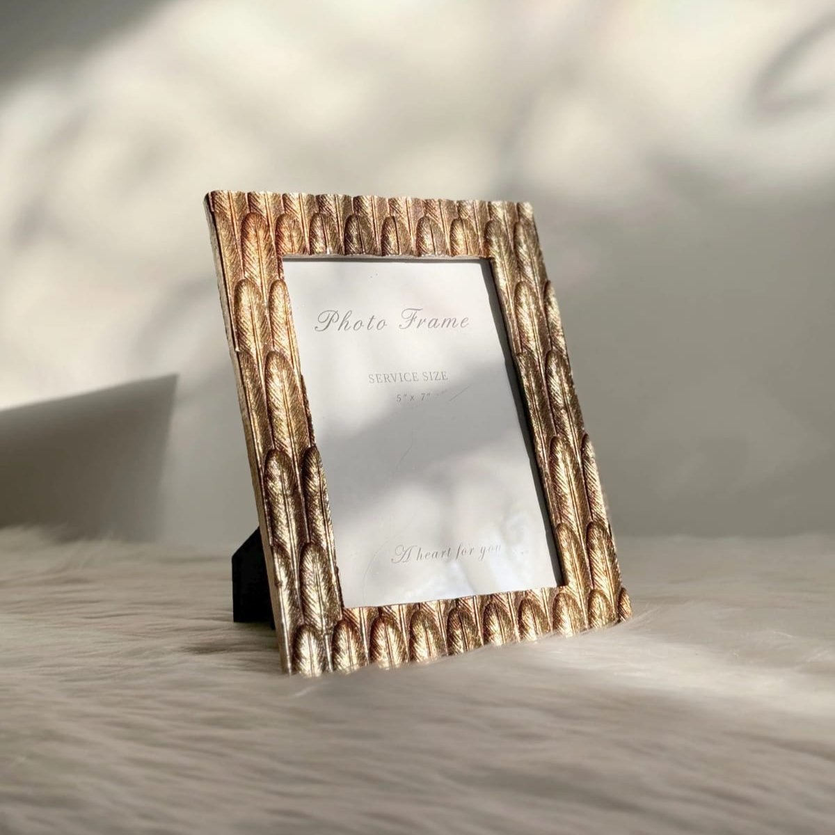 Gold Antique Leaves Border Photo Frame | Home Décor - Home Story