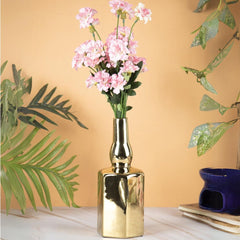 Golden Bottle Shaped Ceramic Vase | Pots & Vases | Home Décor - Home Story