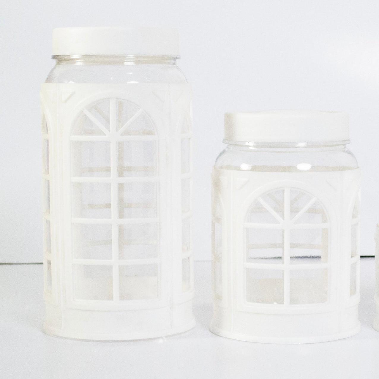 Window Pattern Storage Jars - HomeHatchpk