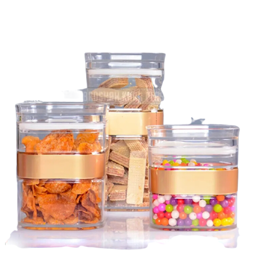 Sparkle Acrylic Jar With Air Tight Lid | Storage Container