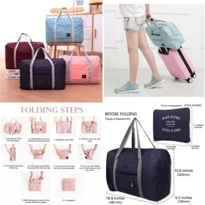 Waterproof Foldable Travel Tote Bag | Storage Bag