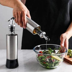 Stainless Steel Oil Seasoning Bottle 300ml | Kitchen Accessories - Home Story