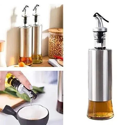 Stainless Steel Oil Seasoning Bottle 300ml | Kitchen Accessories - Home Story