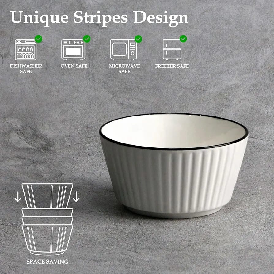 White Ceramic All Purpose Bowls | Soup Bowl - Home Story